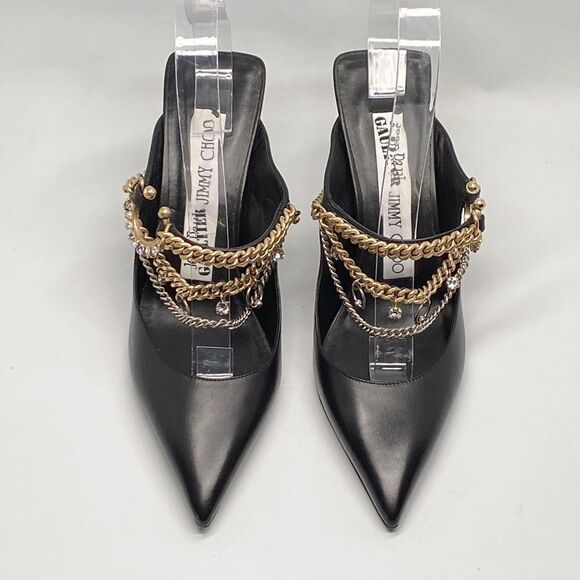 Jimmy Choo JEAN PAUL GAULTIER Bing 90MM Mules size 37.5 - Picture 5 of 16